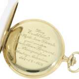 Taschenuhr: hochfeine Goldsavonnette A. Lange & Söhne Deutsche Uhrenfabrikation Glashütte "OLIW" No. 504082, ca.1938, mit Originalbox und Originalpapieren - photo 6