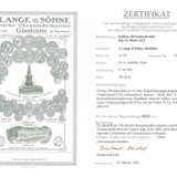 Taschenuhr: hochwertige, schwere A. Lange & Söhne Glashütte Goldsavonnette mit Originalbox und Originalpapieren von 1904 - Foto 9