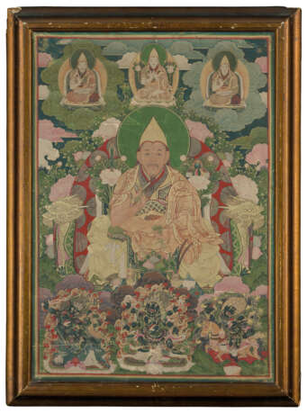 THANGKA REPR&#201;SENTANT CHANGKYA HUTUKTU ROLPAI DORJE (1717-1786) - Foto 3