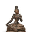 STATUE DE TARA EN BOIS POLYCHROME - Auction prices