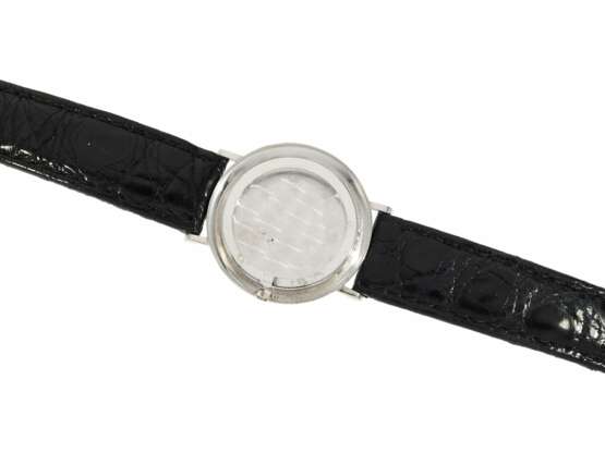 Armbanduhr: seltene vintage Armbanduhr mit Diamantbesatz, Longines "Mysterieuse", 14K Weißgold, ca. 1950 - Foto 2