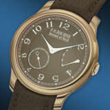F.P. JOURNE. A VERY RARE AND COVETED 18K PINK GOLD WRISTWATCH WITH POWER RESERVE AND `HAVANA` BROWN DIAL - Foto 2
