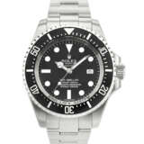 ROLEX. A STICKERED AND `UNWORN` STAINLESS STEEL WRISTWATCH WITH SWEEP CENTER SECONDS, DATE AND BRACELET - фото 1