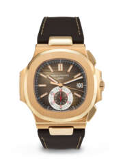 PATEK PHILIPPE. A COVETED 18K PINK GOLD AUTOMATIC FLYBACK CHRONOGRAPH WRISTWATCH WITH DATE