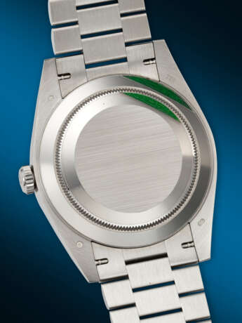 ROLEX. AN ATTRACTIVE 18K WHITE GOLD AUTOMATIC WRISTWATCH WITH SWEEP CENTER SECONDS, DAY, DATE AND BRACELET - photo 4