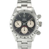 ROLEX. AN ATTRACTIVE STAINLESS STEEL CHRONOGRAPH WRISTWATCH WITH BRACELET - Foto 1