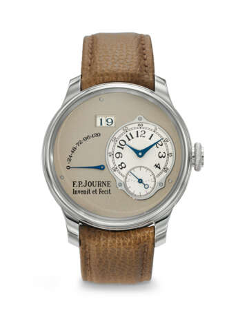 F.P. JOURNE. AN ATTRACTIVE PLATINUM AUTOMATIC WRISTWATCH WITH OUTSIZED DATE AND POWER RESERVE - фото 1