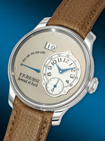 F.P. JOURNE. AN ATTRACTIVE PLATINUM AUTOMATIC WRISTWATCH WITH OUTSIZED DATE AND POWER RESERVE - photo 2