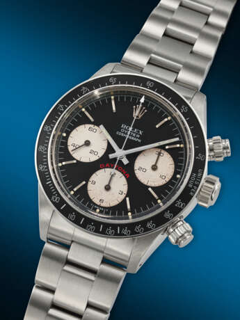 ROLEX. A RARE AND ATTRACTIVE STAINLESS STEEL CHRONOGRAPH WRISTWATCH WITH BRACELET - фото 2