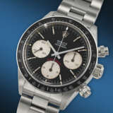 ROLEX. A RARE AND ATTRACTIVE STAINLESS STEEL CHRONOGRAPH WRISTWATCH WITH BRACELET - Foto 2