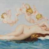 Porcelain plaque The Birth of Venus. Alexandre Cabanel. Late 19th century Porcelain Hand Painted Late 19th century - photo 2