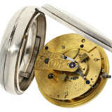 Taschenuhr: außergewöhnliches, besonders schweres Taschenchronometer Robert Roskell, Liverpool, No. 6078, Hallmarks 1845 - Foto 2
