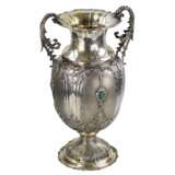 Большая амфорообразная серебряная ваза. Италия. 20 век. Серебро 800 Chinoiserie 20th century г. - фото 6