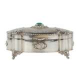 Italian silver jewelry box of baroque shape. 20th century. Silver 800 Eclecticism 20th century - photo 4