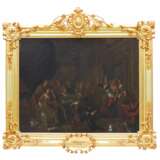 Peinture de genre hollandaise du XVIIIe si&egrave;cle. F&ecirc;te de Dionysos. Attribu&eacute; &agrave; Horemans Jan Joseff. Canvas oil Baroque 18th century - Foto 1