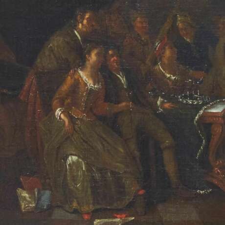 Нидерландское жанровое полотно 18 века. Праздник Диониса. Приписывается Horemans Jan Joseff. Canvas oil Baroque 18th century г. - фото 3