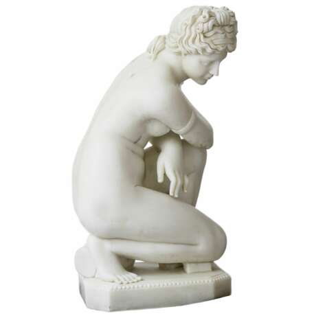 Sculpture en marbre Baignade de V&eacute;nus. 19e-20e si&egrave;cle. Marbre Antiquity 20th century - photo 1
