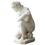 Sculpture en marbre Baignade de V&eacute;nus. 19e-20e si&egrave;cle. Marbre Antiquity 20th century - photo 2