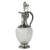 Glass wine jug in silver. France 19th century. Silver Late 19th century - photo 3