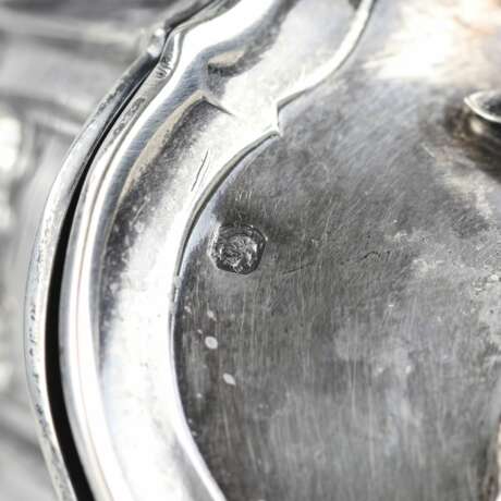 Пара французских винных кувшинов из стекла в серебре. Начало 20 века. Silver Glass Early 20th century г. - фото 8