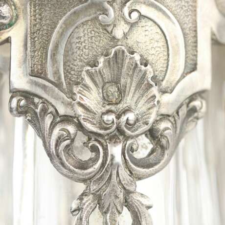 Une paire de pichets en cristal de style R&eacute;gence en argent de CHRISTOFLE. Silver Crystal Eclecticism Late 19th century - photo 7