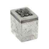 Russian crystal box with a silver lid. St. Petersburg. 1837. Silver 19th century - photo 2