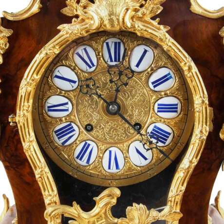 Wall clock with console Rococo style. 19th century. Bronze Rococo 19th century - photo 2