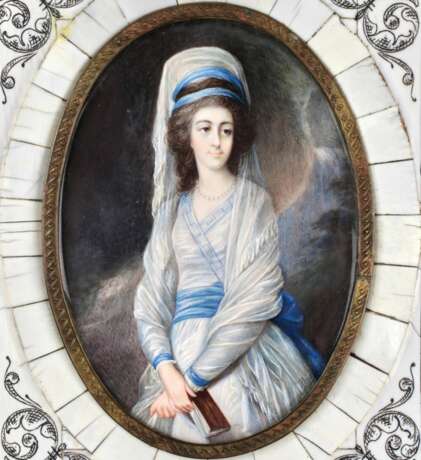 Portrait d`une jeune fille. Bronce Mid-19th century - photo 3