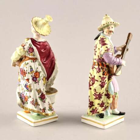 Porcelain pair Chinese Musicians. KPM. Hand Painted 19th century - photo 4