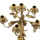 Pair of gilded bronze candelabra. 19th century Gilding Late 19th century - photo 7