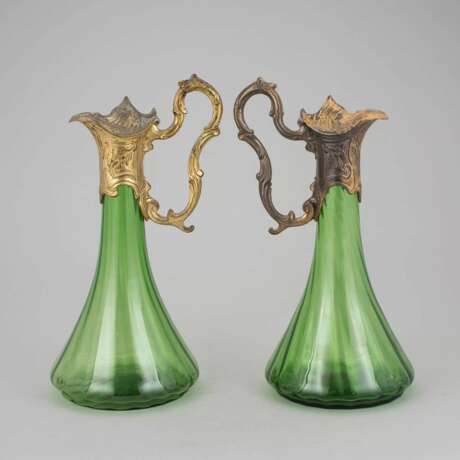 Une paire de cruches de style Art Nouveau. Métal Early 20th century - photo 2