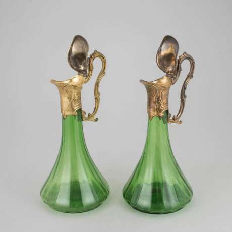 Une paire de cruches de style Art Nouveau. Métal Early 20th century - photo 4