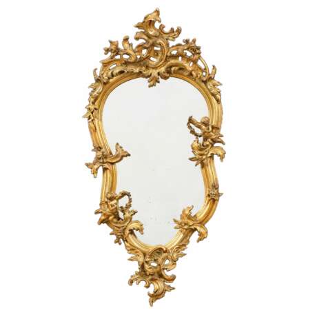 Rococo mirror. Plaster Rococo 19th century - photo 1