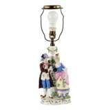 Lampe de table en porcelaine. Porzellan Rococo 20th century - Foto 3
