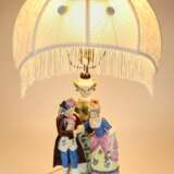 Lampe de table en porcelaine. Porzellan Rococo 20th century - Foto 4