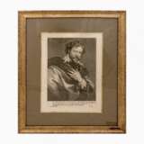 Portrait of the artist Peter Paul Rubens Engraving Baroque 19th century - photo 2