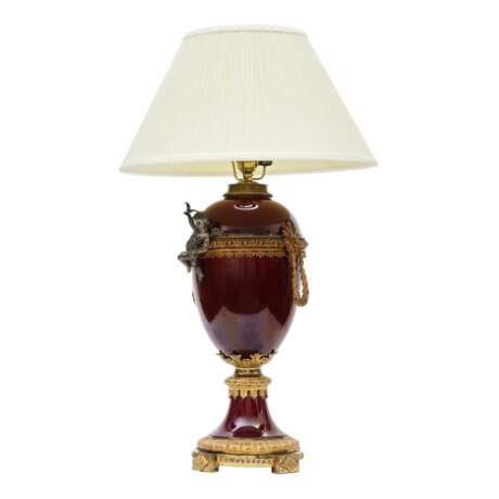 Lampe de table en porcelaine. Metall Napoleon III 19th century - Foto 2