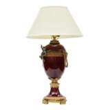 Porcelain table lamp. Metal Napoleon III 19th century - photo 2