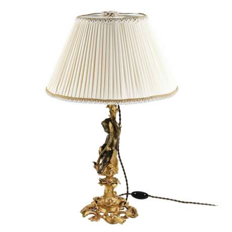 Lampe de table Putti Bronze Rococo At the turn of 19th -20th century - Foto 2