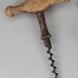 Corkscrew T-shaped Bois naturel At the turn of 19th -20th century - photo 1