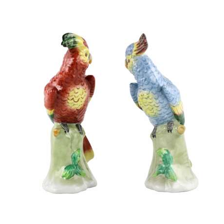 Two Sitzendorf Parrots. Porcelain 20th century - photo 4