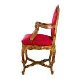 Magnifique chaise sculptee de style rococo des XIX&egrave;me-XX&egrave;me si&egrave;cles. Textilien Rococo 19th century - Foto 5