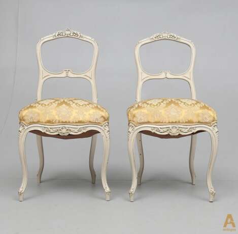 A pair of chairs Rococo style Late 19th century - Foto 4
