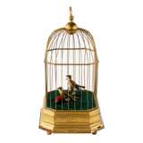 Jouet musical - Cage &agrave; oiseaux. Metall Early 20th century - Foto 3
