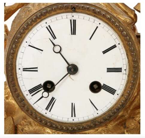 Часы каминные Аллегория Искусства - Музыка Позолоченная бронза 19th century г. - фото 3
