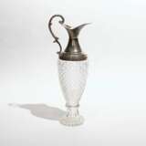 Une cruche pour le vin. Glass and silver-plated metal 20th century - photo 1