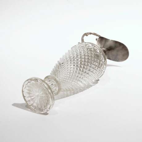 Une cruche pour le vin. Glass and silver-plated metal 20th century - Foto 2