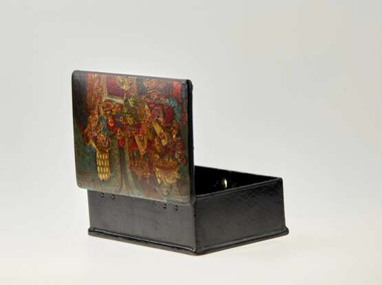 Antique Russian Box Scene from a Russian boyar life painting Romanticism At the turn of 19th -20th century - photo 4