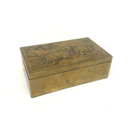 Коробка Охота Дерево Early 20th century г. - фото 1
