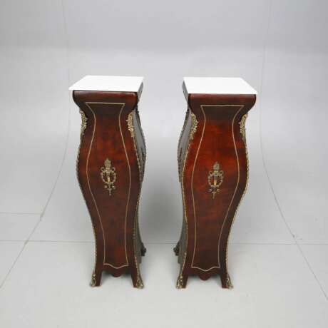 Paire de colonnes de style Louis XVI Naturholz 20th century - Foto 3